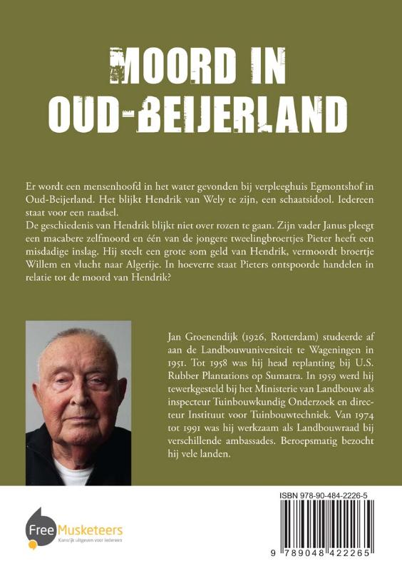 Achterkant van Moord in Oud-Beijerland