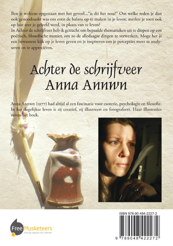 Achterkant van Achter de schrijfveer