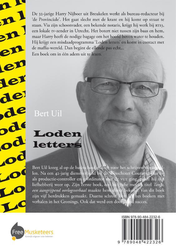 Achterkant van Loden letters