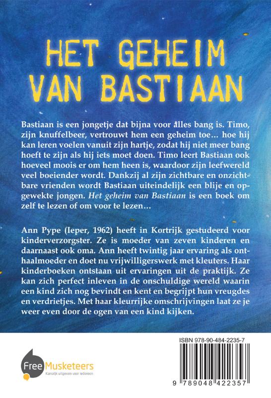 Achterkant van Het geheim van Bastiaan