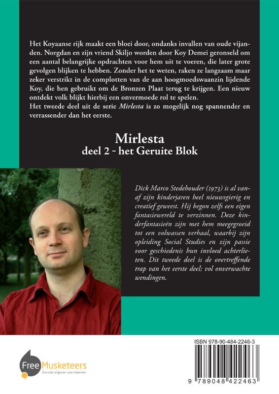 Achterkant van 2 Het geruite blok