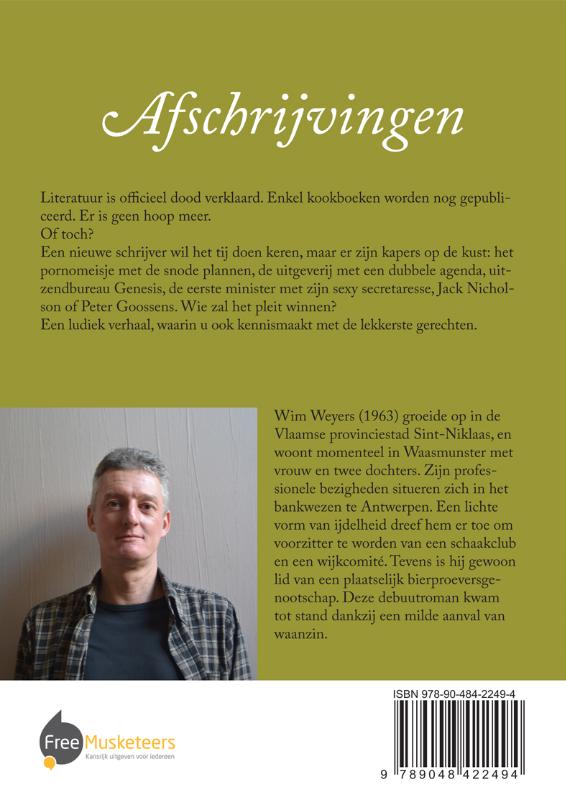 Achterkant van Afschrijvingen