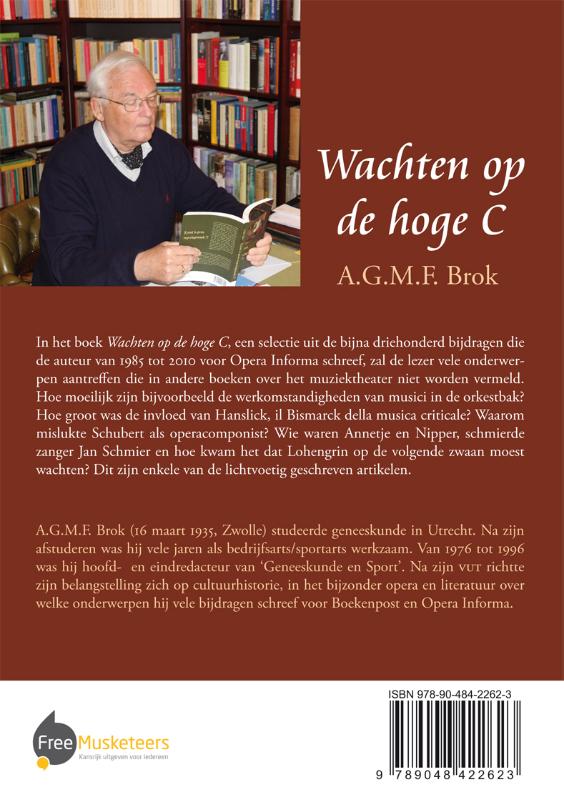 Achterkant van Wachten op de hoge C
