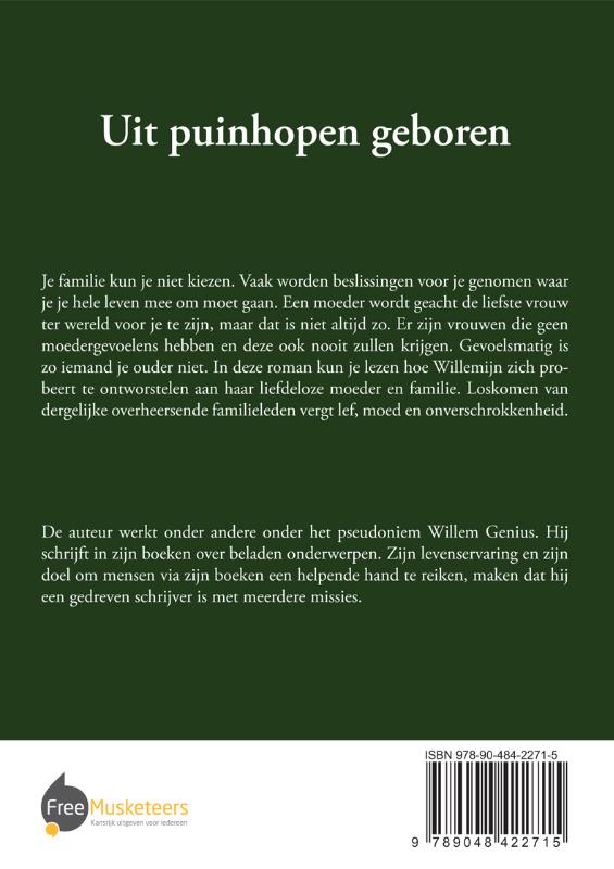 Achterkant van Uit puinhopen geboren