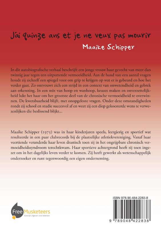 Achterkant van J ai quinze ans et je ne veux pas mourir