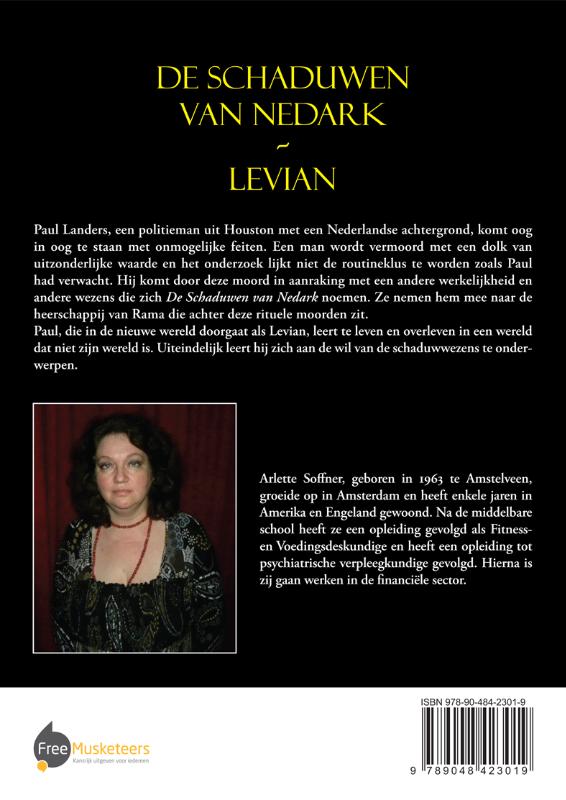 Achterkant van De schaduwen van Nedark - Levian