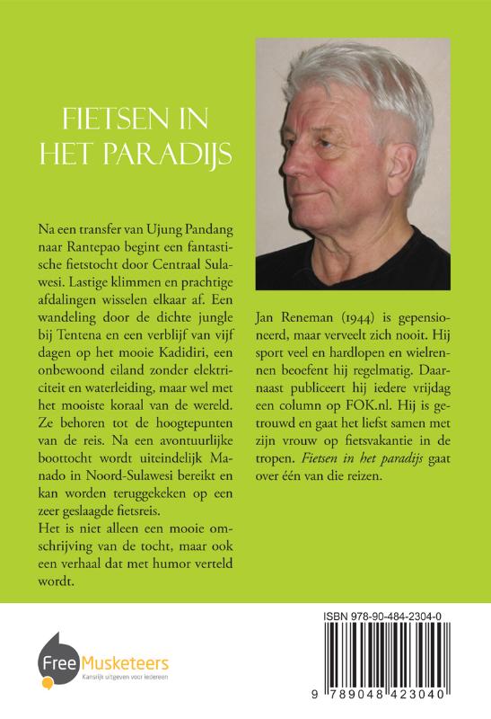 Achterkant van Fietsen in het paradijs