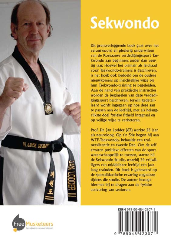 Achterkant van Sekwondo - WTF-Taekwondo voor beginners boven 40 jaar