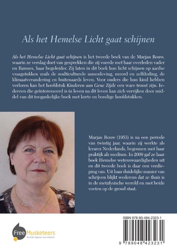 Achterkant van Als het hemelse licht gaat schijnen