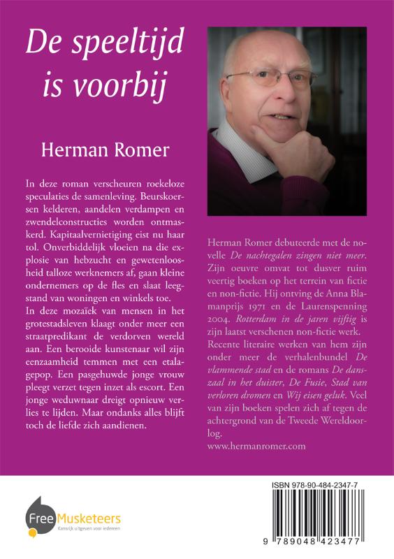 Achterkant van De speeltijd is voorbij