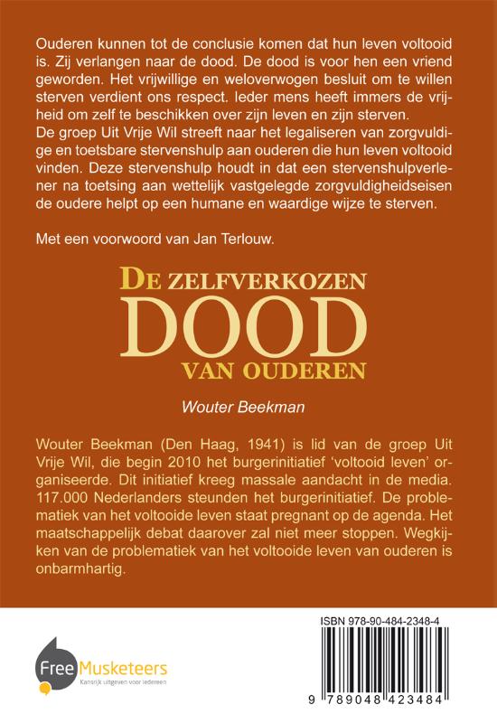 Achterkant van De zelfverkozen dood van ouderen