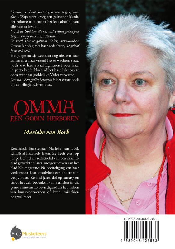 Achterkant van Omma