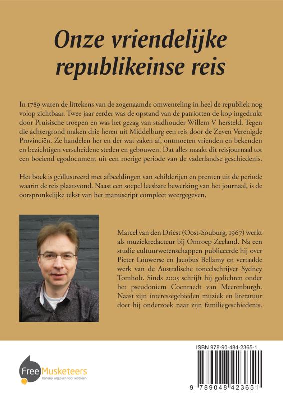 Achterkant van Onze vriendelijke republikeinse reis