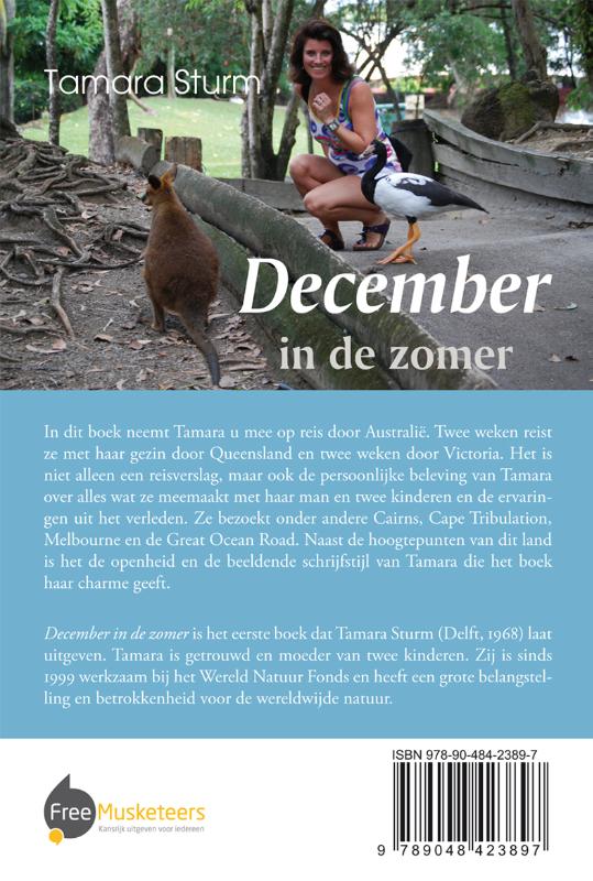 Achterkant van December in de zomer