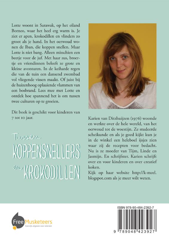 Achterkant van Tussen koppensnellers en krokodillen
