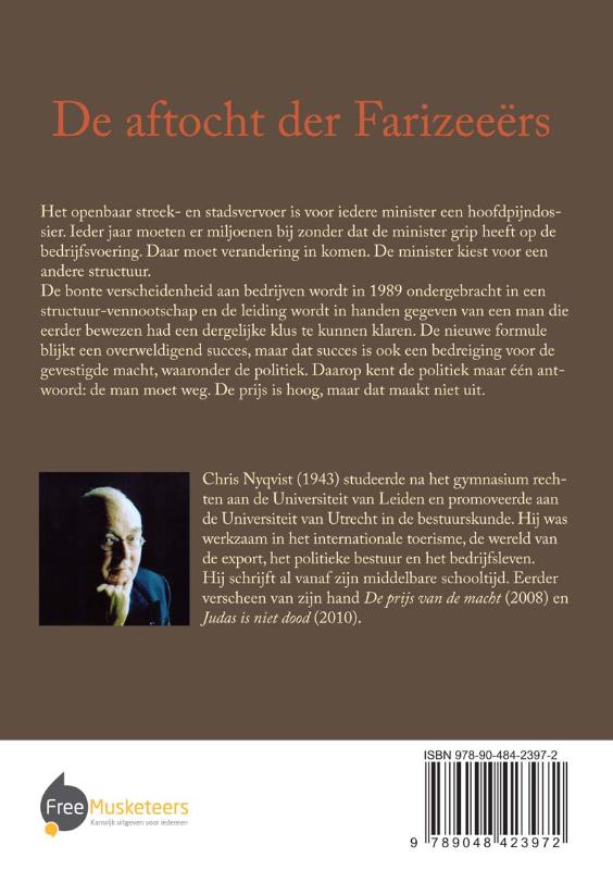 Achterkant van De aftocht der Farizeeers