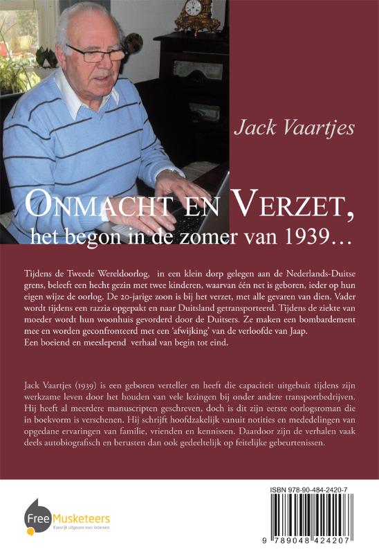 Achterkant van Onmacht en verzet, het begon in de zomer van 1939