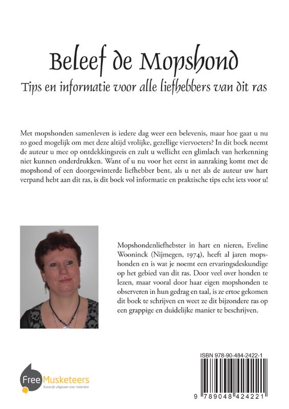 Achterkant van Beleef de mopshond: Tips en informatie voor alle liefhebbers van dit ras