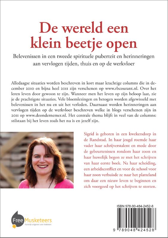 Achterkant van De wereld een klein beetje open