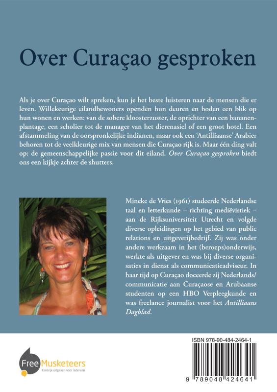 Achterkant van Over Curaçao gesproken