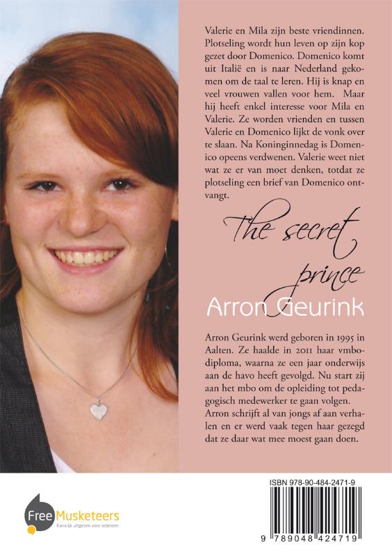 Achterkant van The secret prince