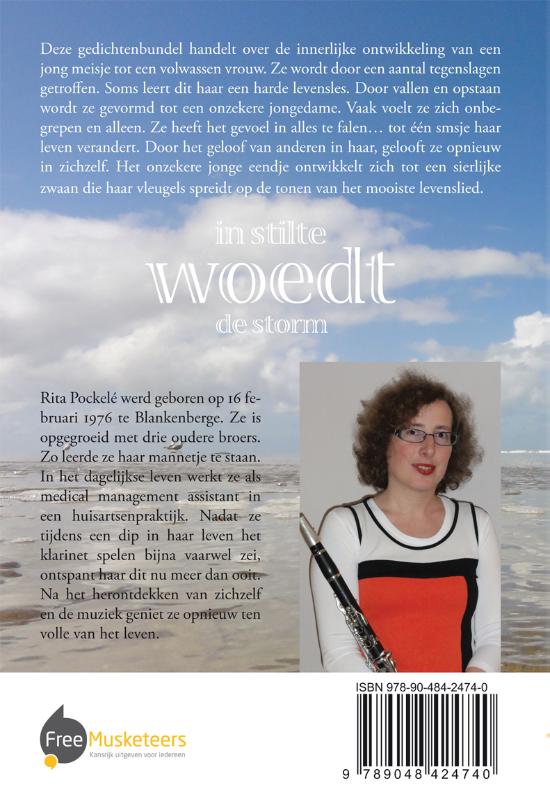 Achterkant van In stilte woedt de storm