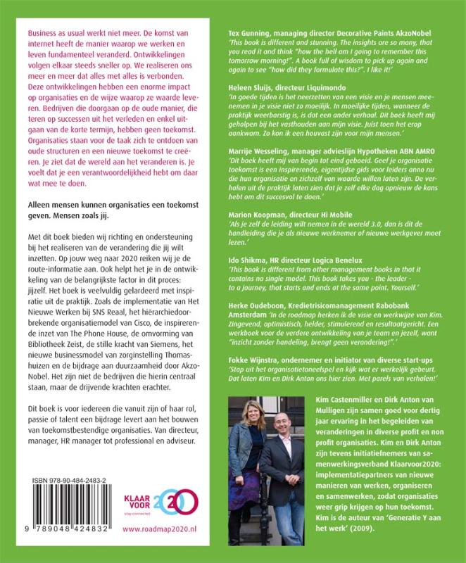 Achterkant van Geef je organisatie toekomst