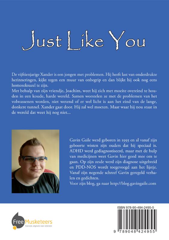 Achterkant van Just like you