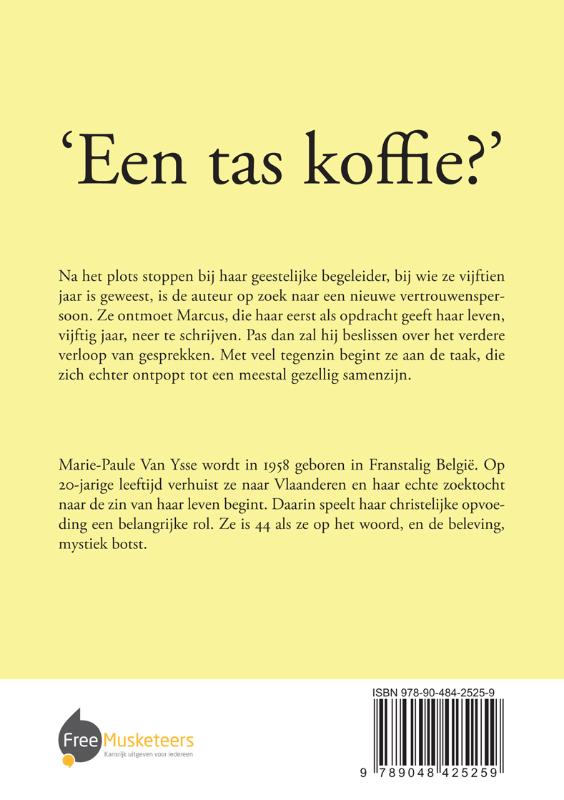 Achterkant van Een tas koffie