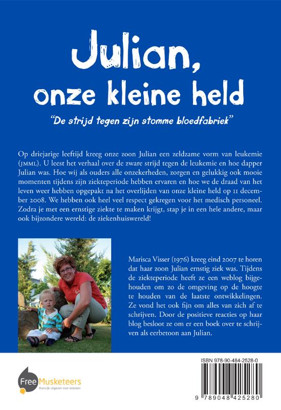 Achterkant van Julian onze kleine held