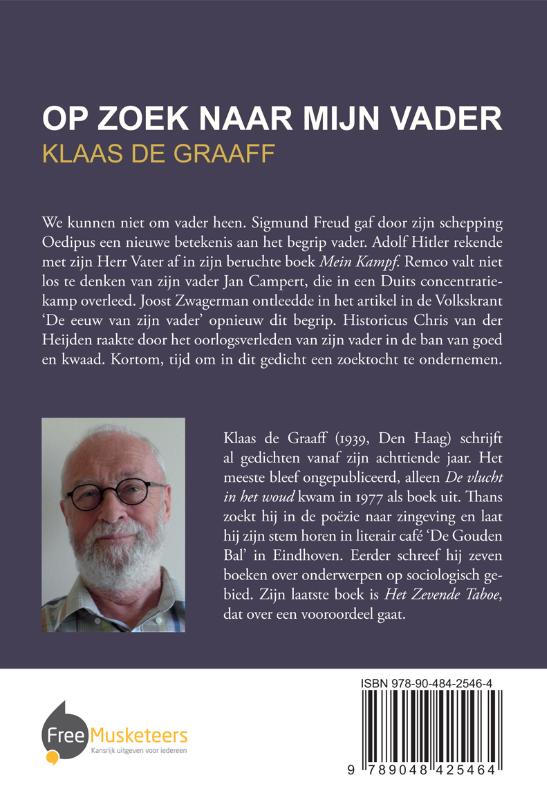Achterkant van Op zoek naar mijn vader