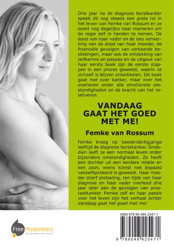 Achterkant van Vandaag gaat het goed met me!