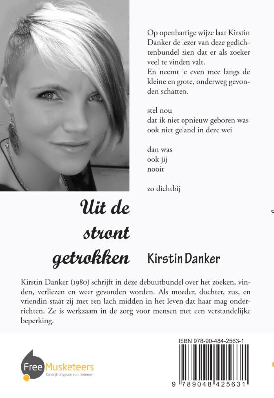 Achterkant van Uit de stront getrokken