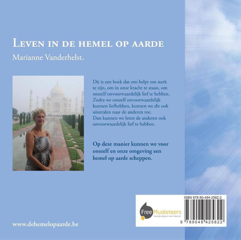 Achterkant van Leven in de hemel op aarde