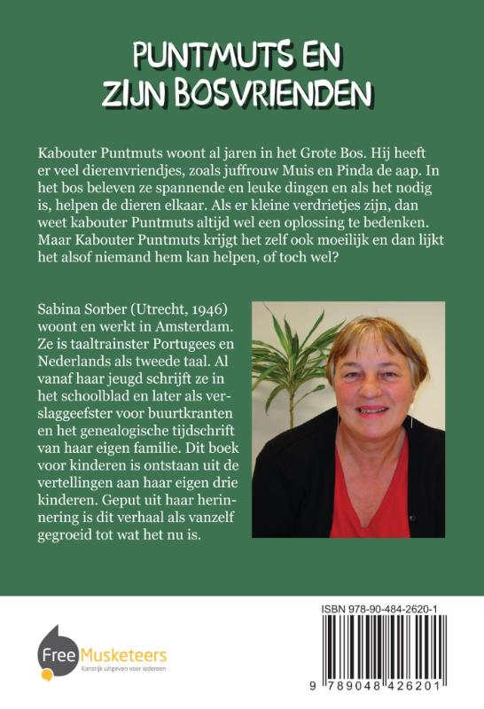 Achterkant van Puntmuts en zijn bosvrienden