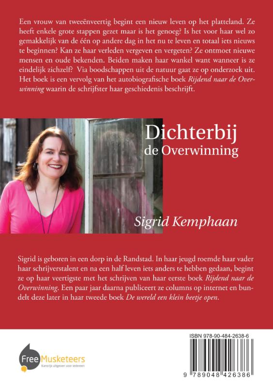 Achterkant van Dichterbij de overwinning