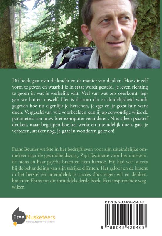 Achterkant van Zij die hun gedachten beheersen, beheersen hun toekomst