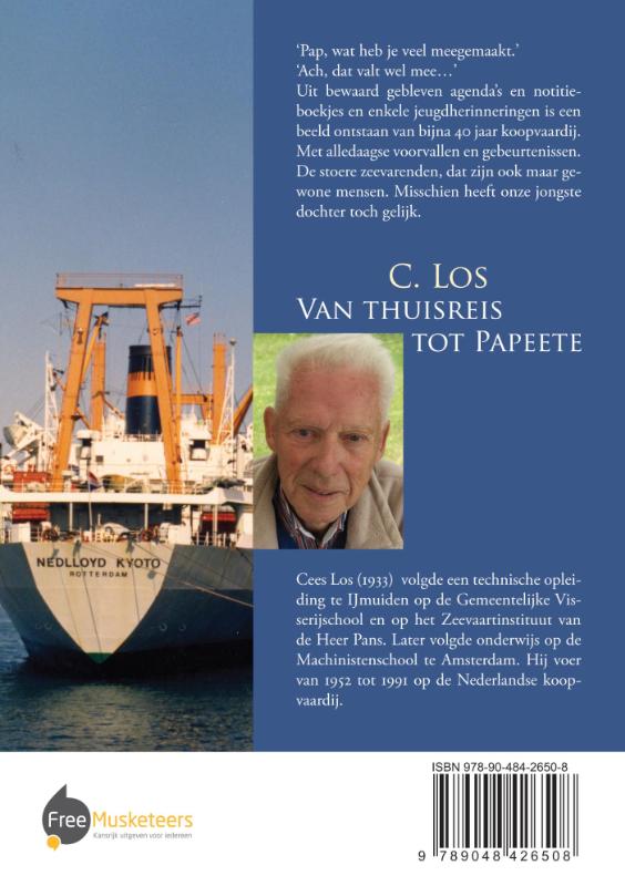Achterkant van Van thuisreis tot Papeete