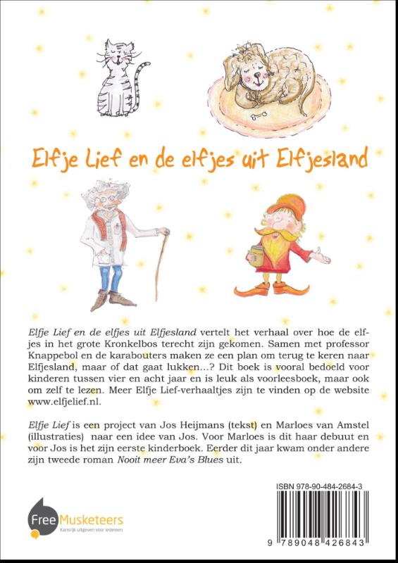 Achterkant van Elfje lief en de elfjes uit elfjesland