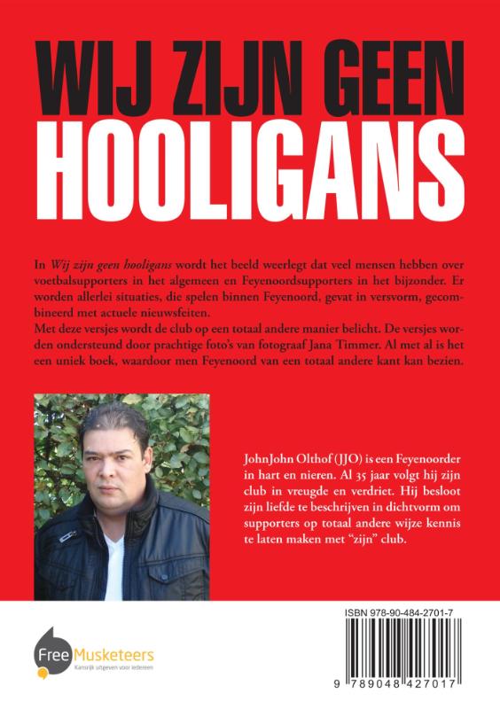 Achterkant van Wij zijn geen hooligans