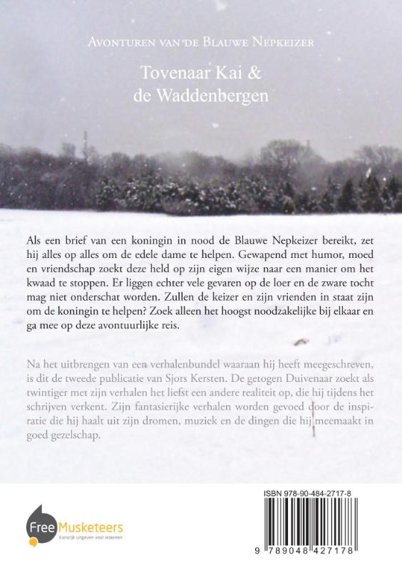 Achterkant van Avonturen van de blauwe nepkeizer