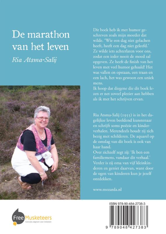 Achterkant van De marathon van het leven