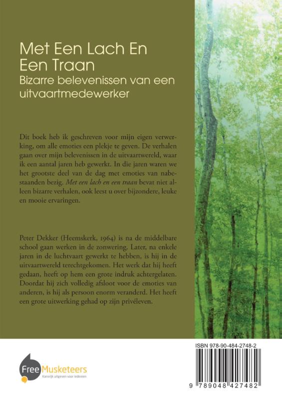 Achterkant van Met een lach en een traan