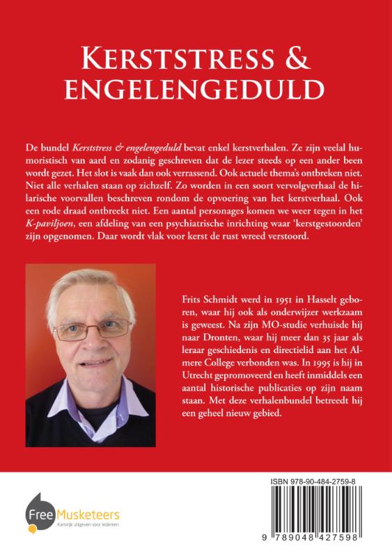 Achterkant van Kerststress en engelengeduld