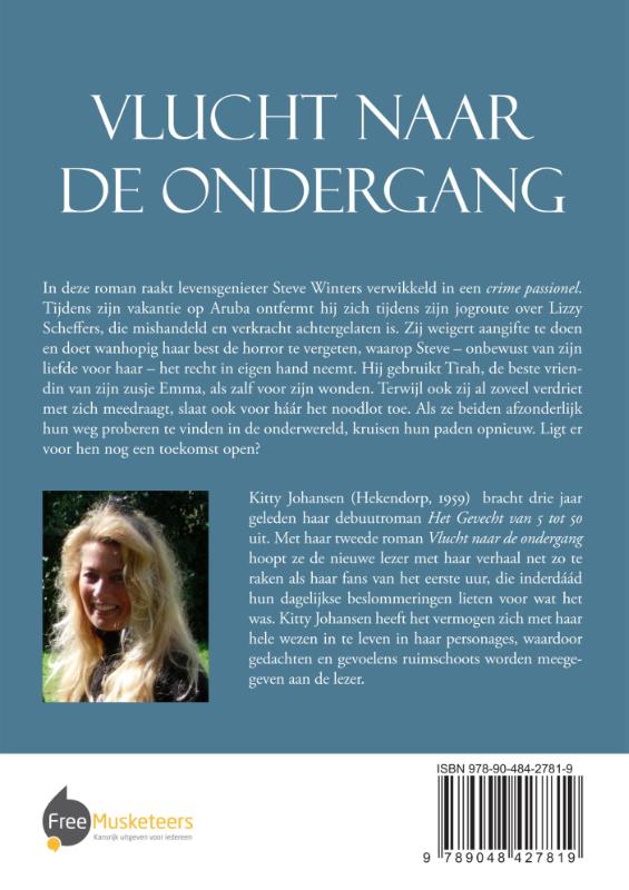 Achterkant van Vlucht naar de ondergang