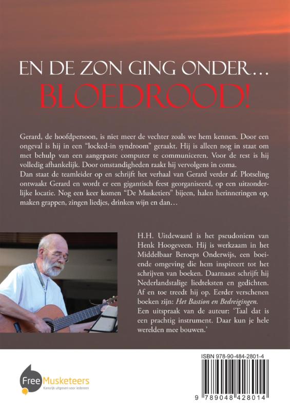 Achterkant van En de zon ging onder bloedrood!