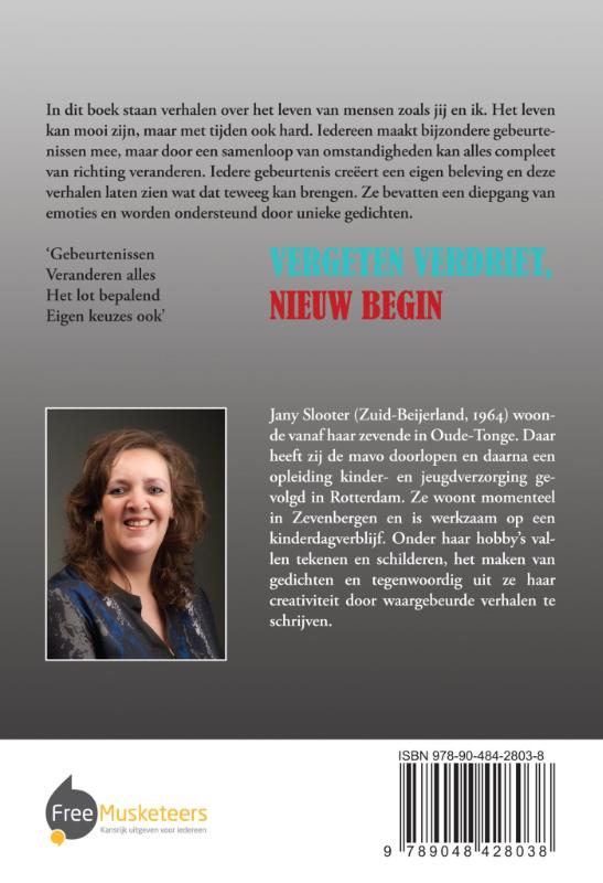 Achterkant van Vergeten verdriet, nieuw begin