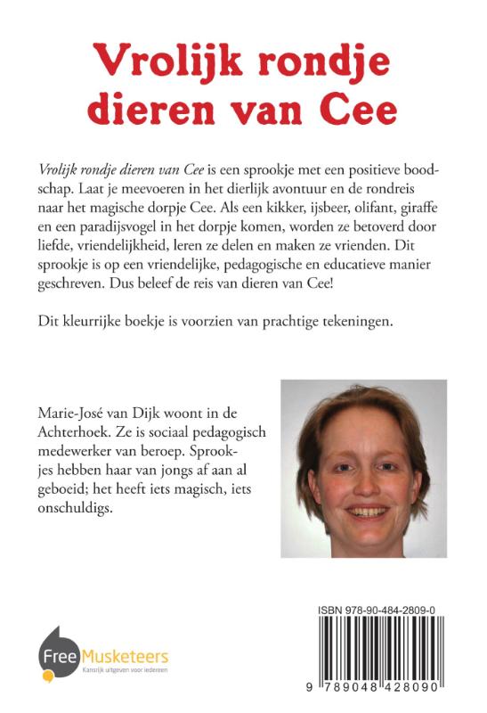 Achterkant van Vrolijk rondje dieren van Cee
