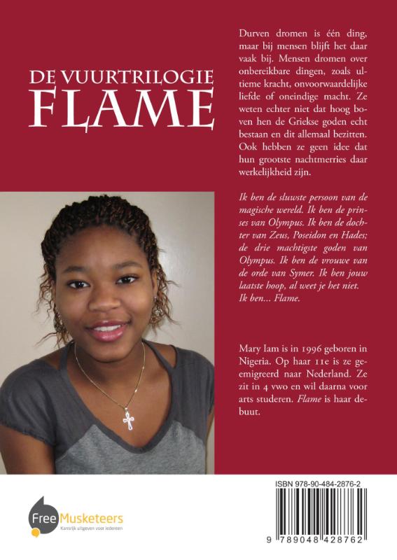 Achterkant van Flame