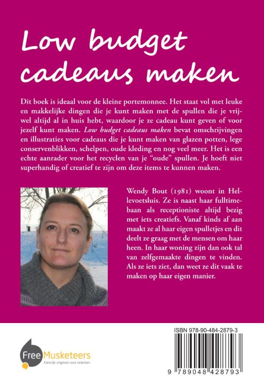 Achterkant van Low budget cadeaus maken